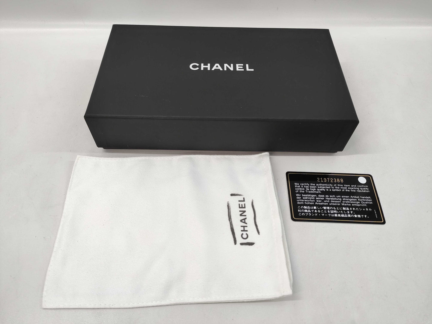 CHANEL CHANEL Second Bag Wallet Navy Wallet