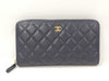 CHANEL CHANEL Second Bag Wallet Navy Wallet