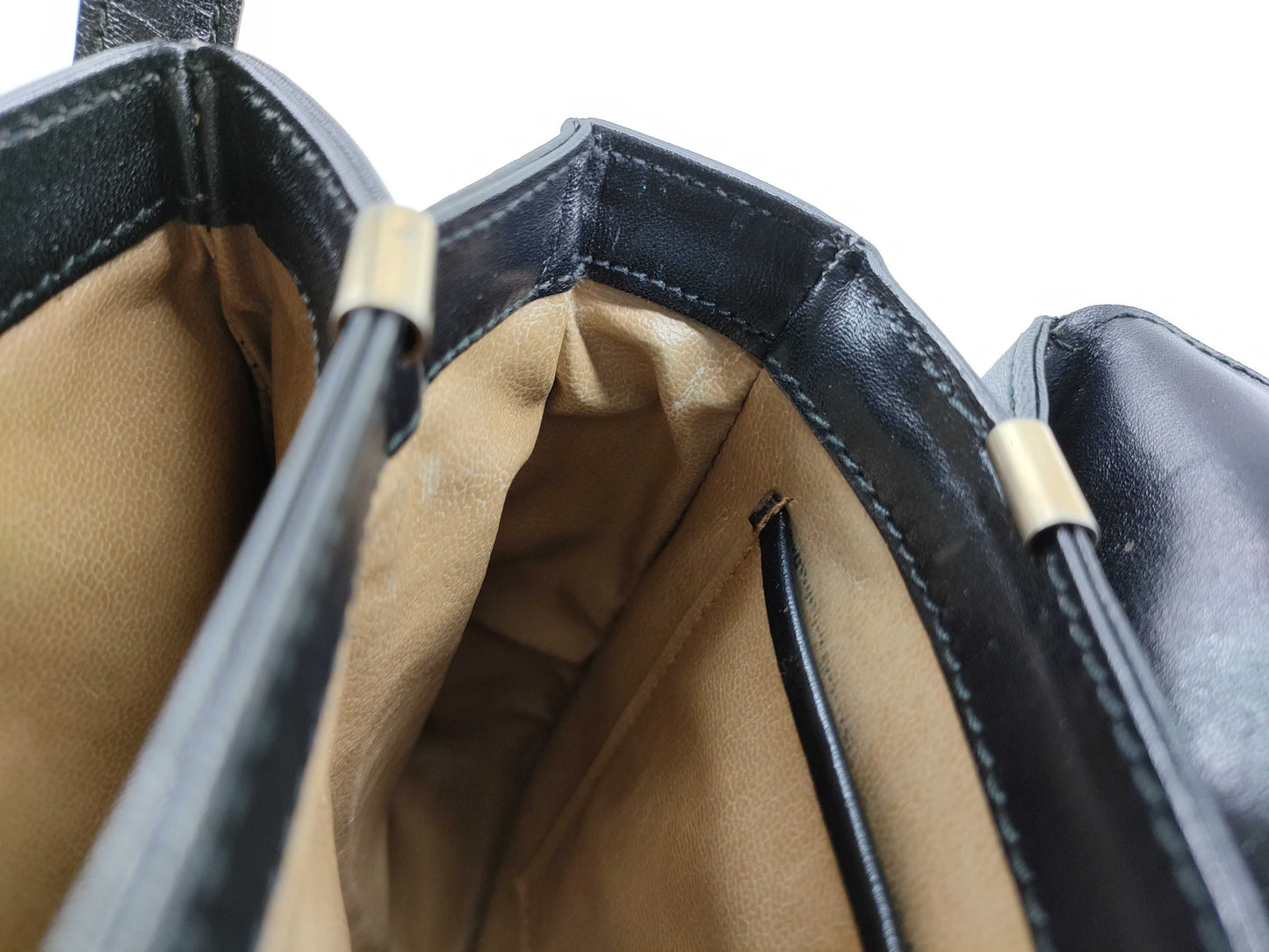 CELINE Leather Triomphe Shoulder Bag