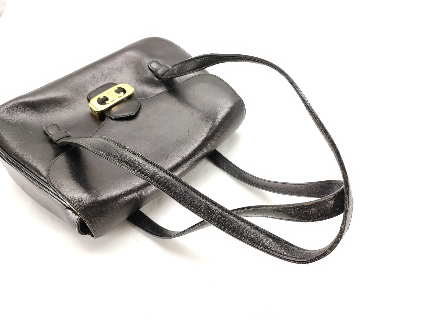 CELINE Leather Triomphe Shoulder Bag