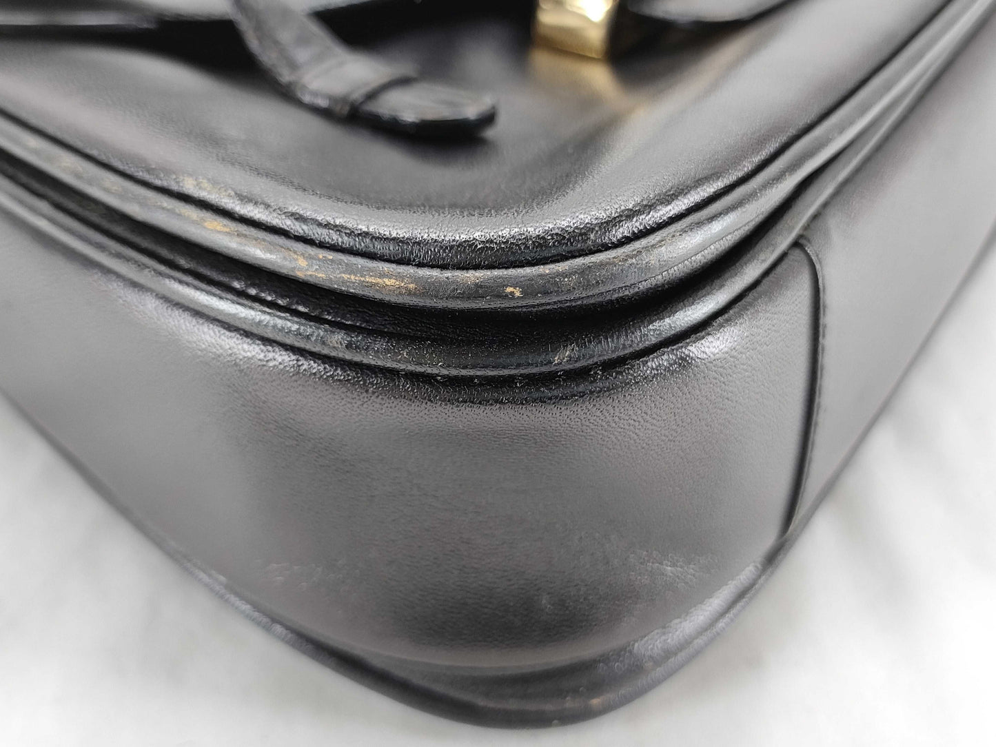 CELINE Leather Triomphe Shoulder Bag