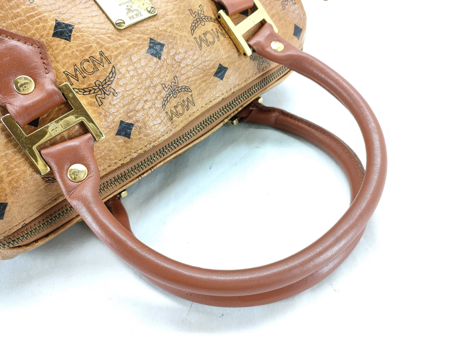 MCM 2WAY Logo Boston Bag Boston Bag