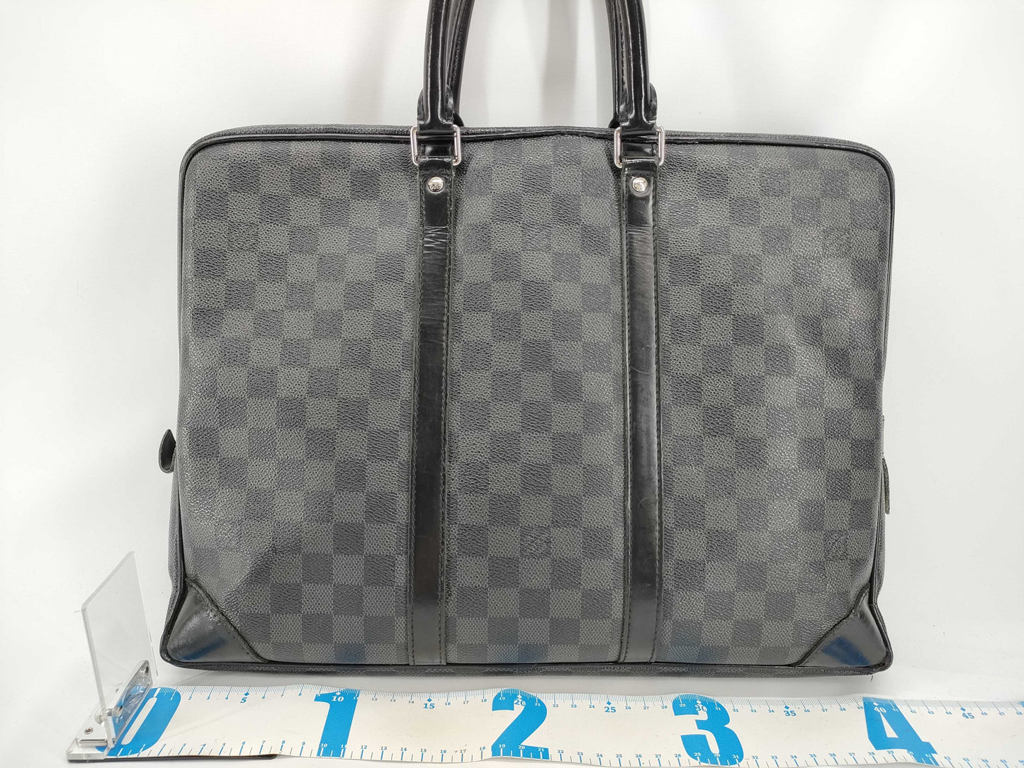LOUIS VUITTON N41478 Damier Graphite Men's Briefcase, Business Bag BA1132, Tag Missing