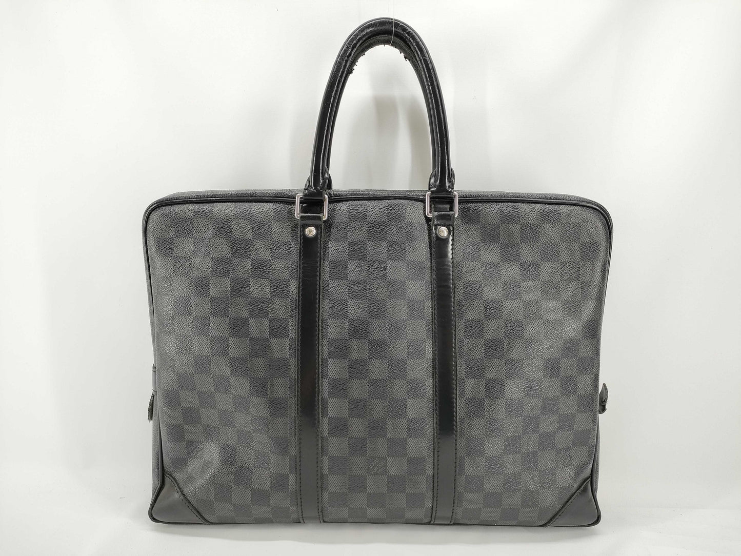 LOUIS VUITTON N41478 Damier Graphite Men's Briefcase, Business Bag BA1132, Tag Missing