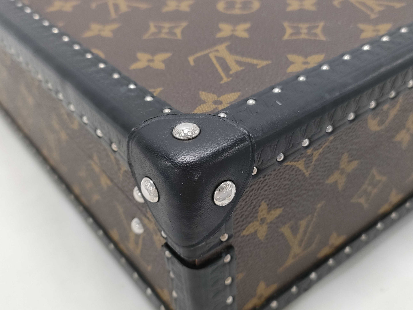 LOUIS VUITTON Monogram Macassar President Business Bag