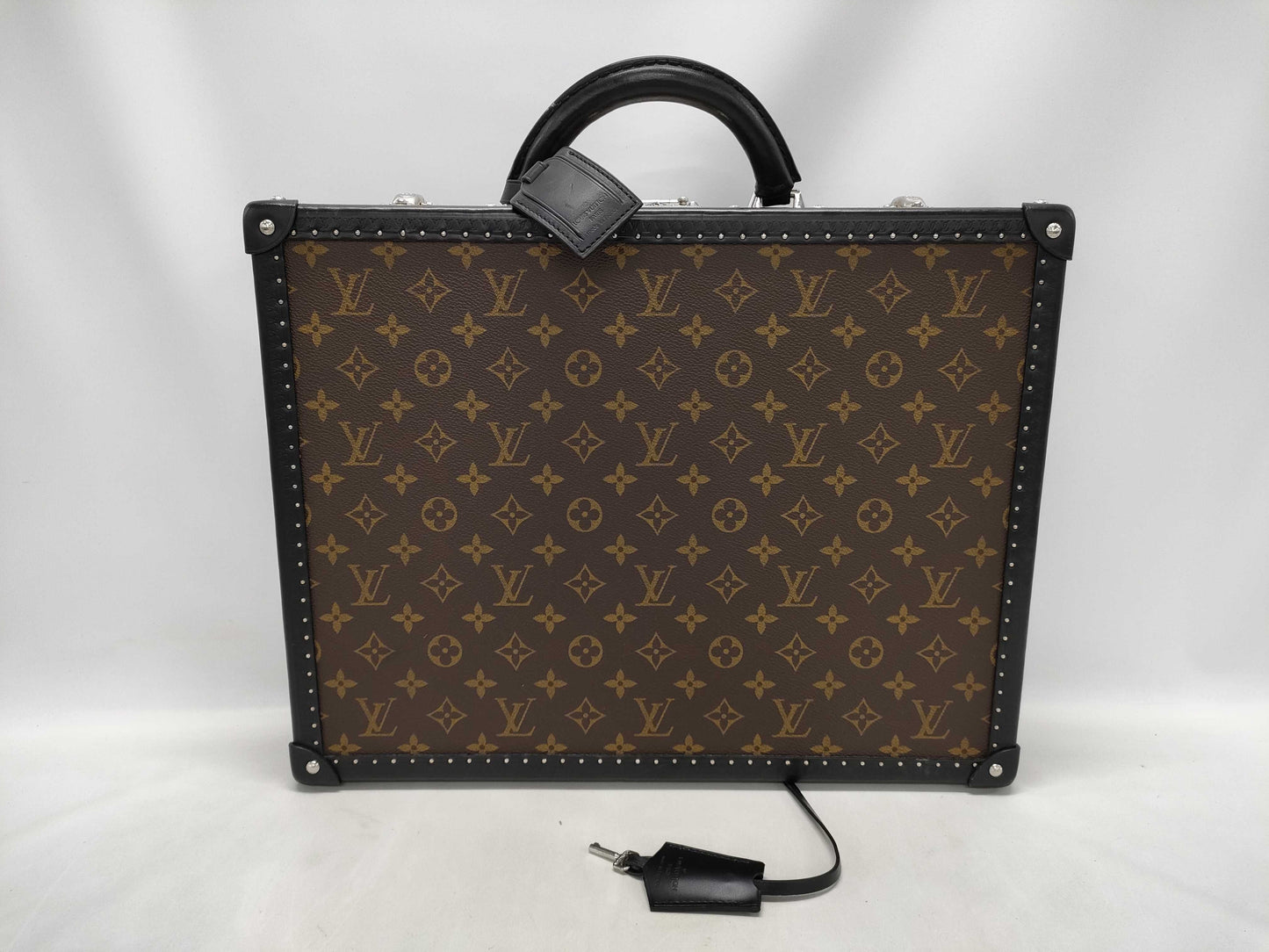 LOUIS VUITTON Monogram Macassar President Business Bag