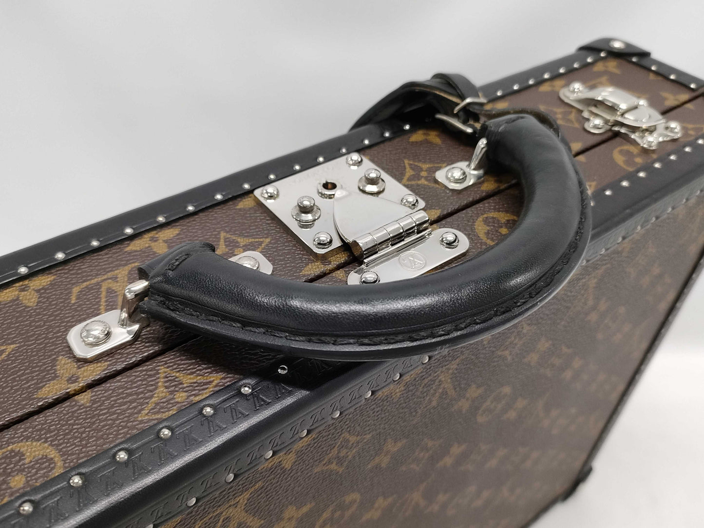 LOUIS VUITTON Monogram Macassar President Business Bag