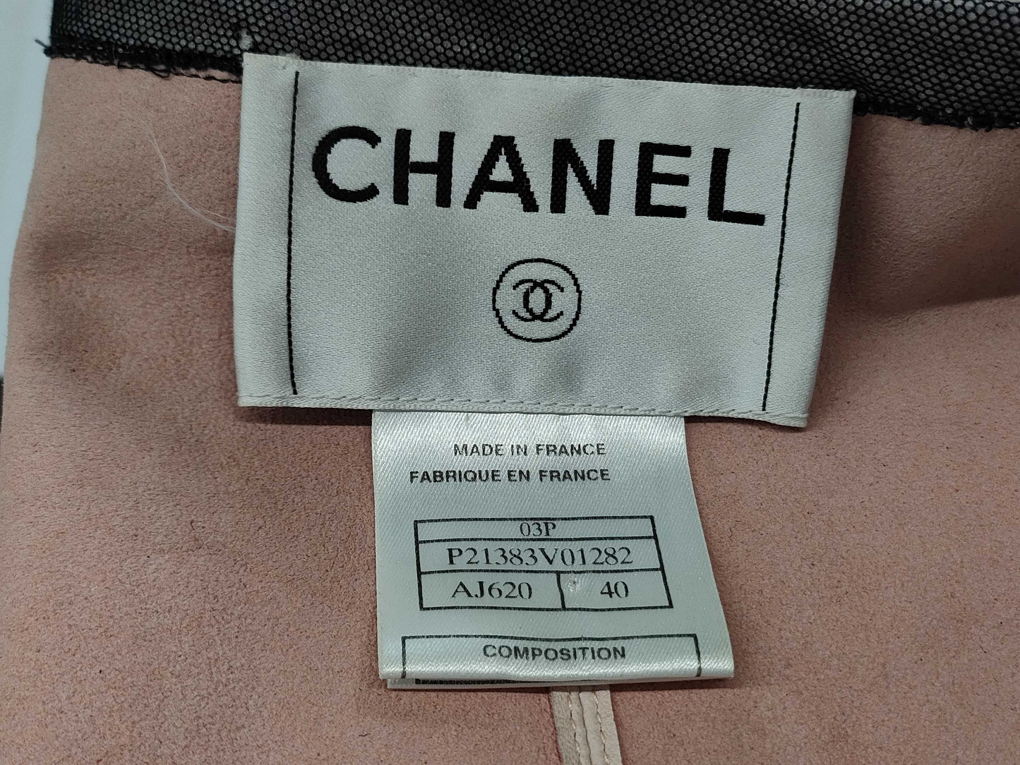 CHANEL Vintage Leather Jacket 03P P21383 Lambskin Size 40 Jacket