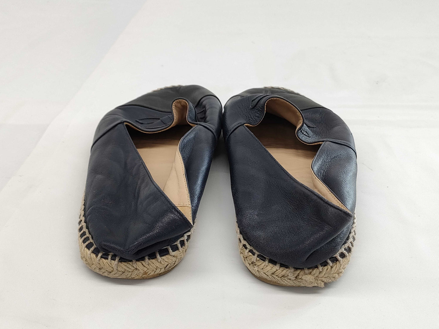 CHANEL Coco Mark Leather Espadrilles G29741 Men's Size 44 Other Shoes