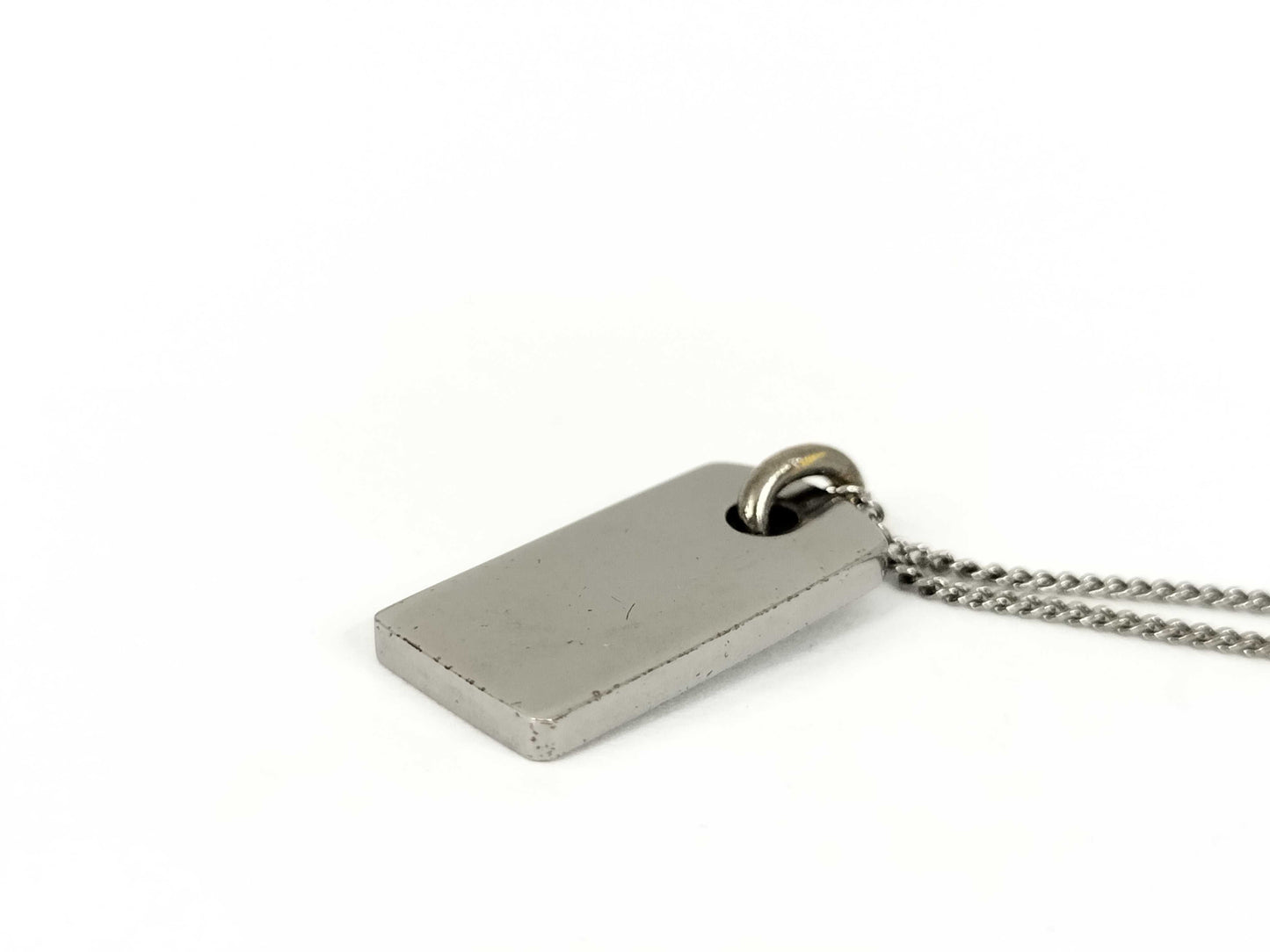 Dior necklace logo silver necklace
