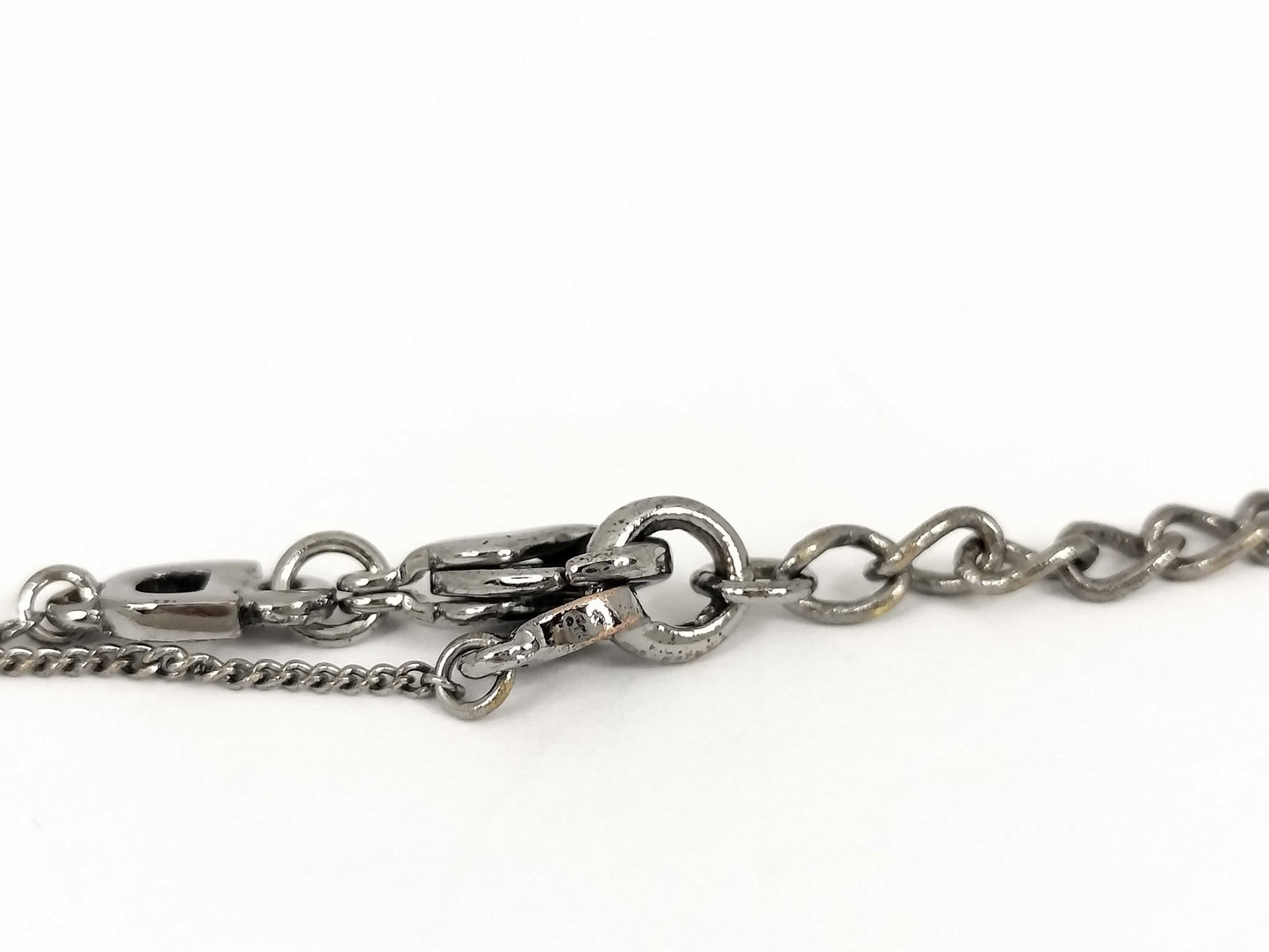 Dior necklace logo silver necklace