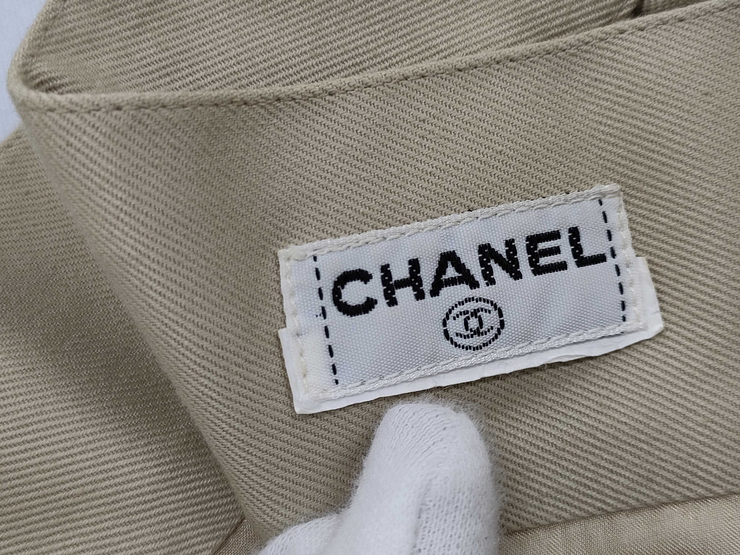 CHANEL CHANEL Logo Button Skirt Size 36