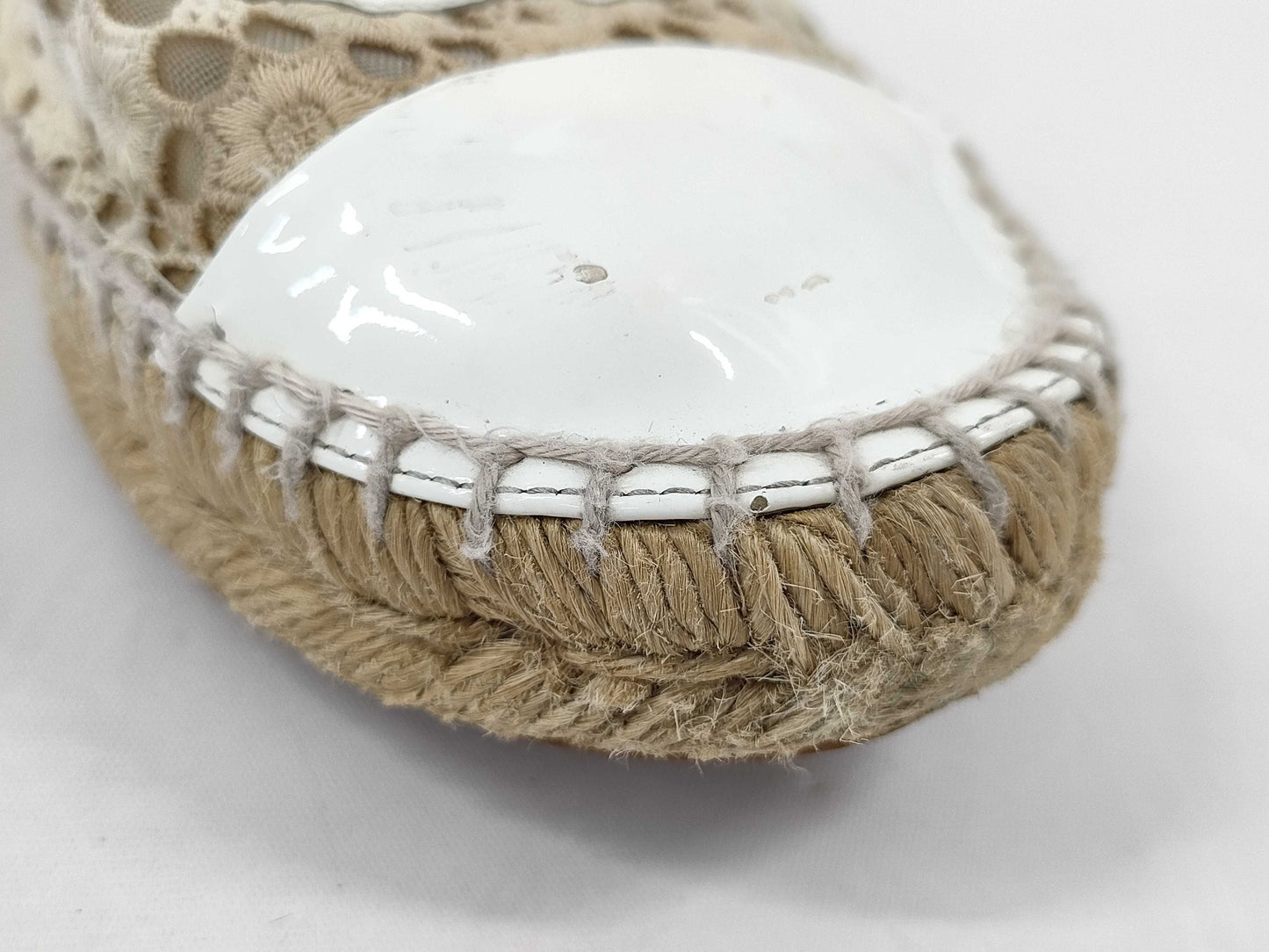 CHANEL Coco Mark Espadrille Sandals Size 37 Sandals