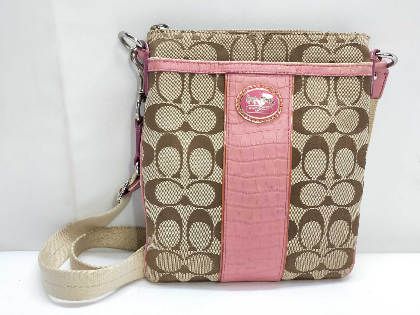 COACH Signature Coach Bag Shoulder Bag