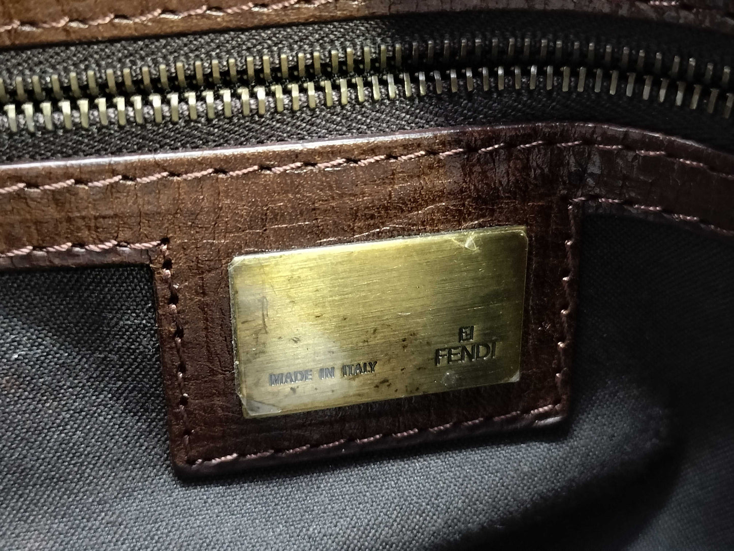 FENDI Fendi Harako Python Tote Bag