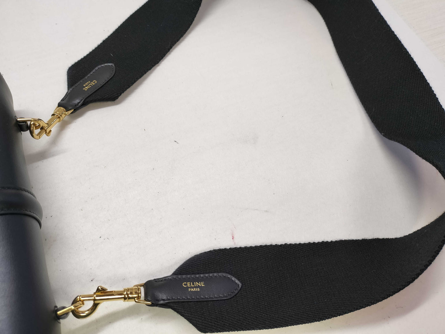 CELINE Teen Soft 16 Seize Shoulder Bag in Black. Includes dust bag and shoulder strap.