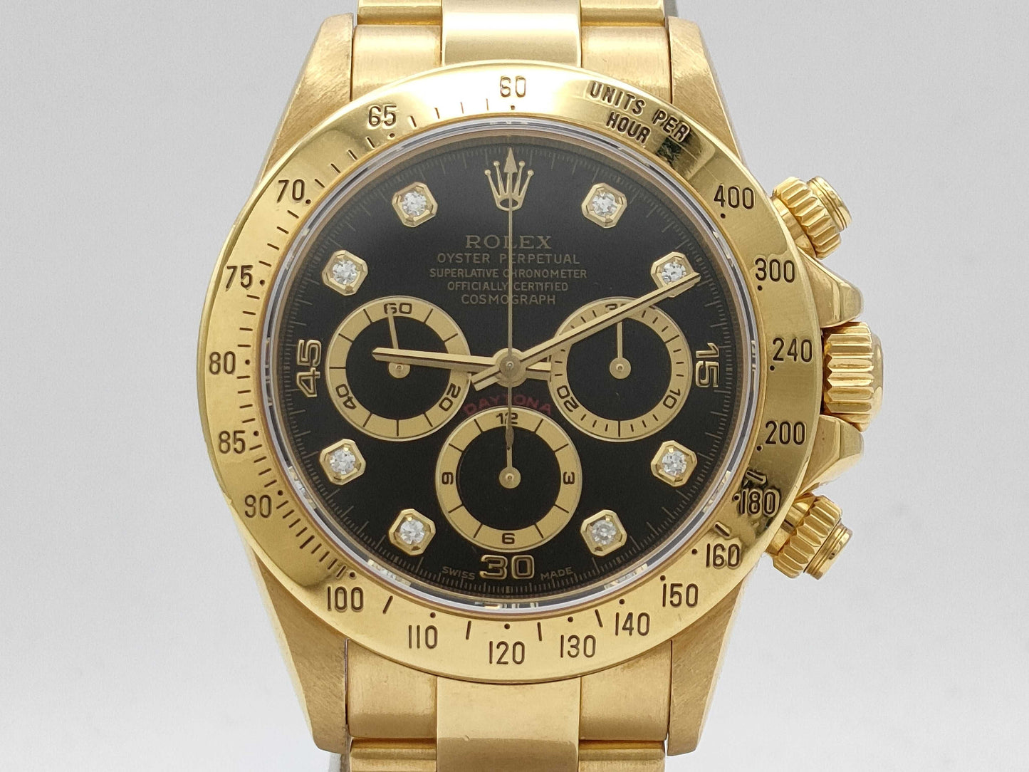 ROLEX 16528G U486214 Black Dial Men's Watch