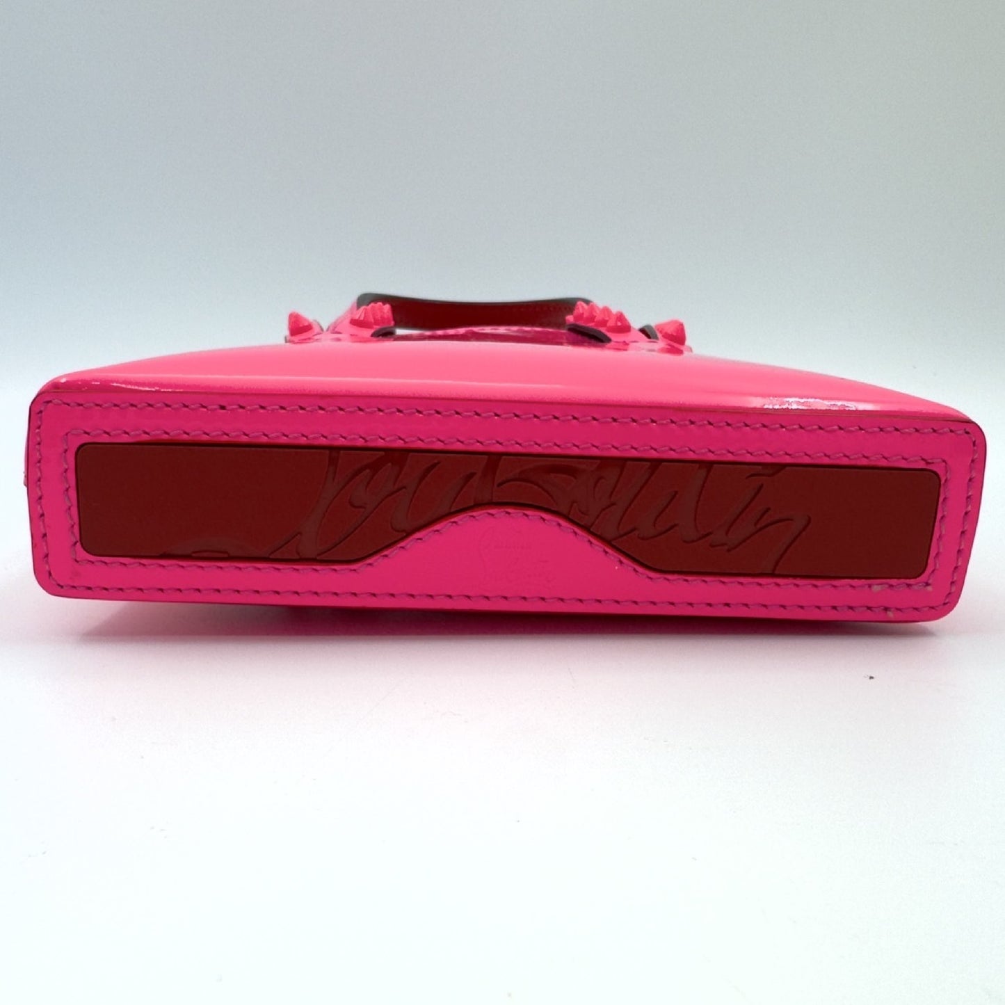 Christian Louboutin Enamel Pink 2-Way Shoulder Bag