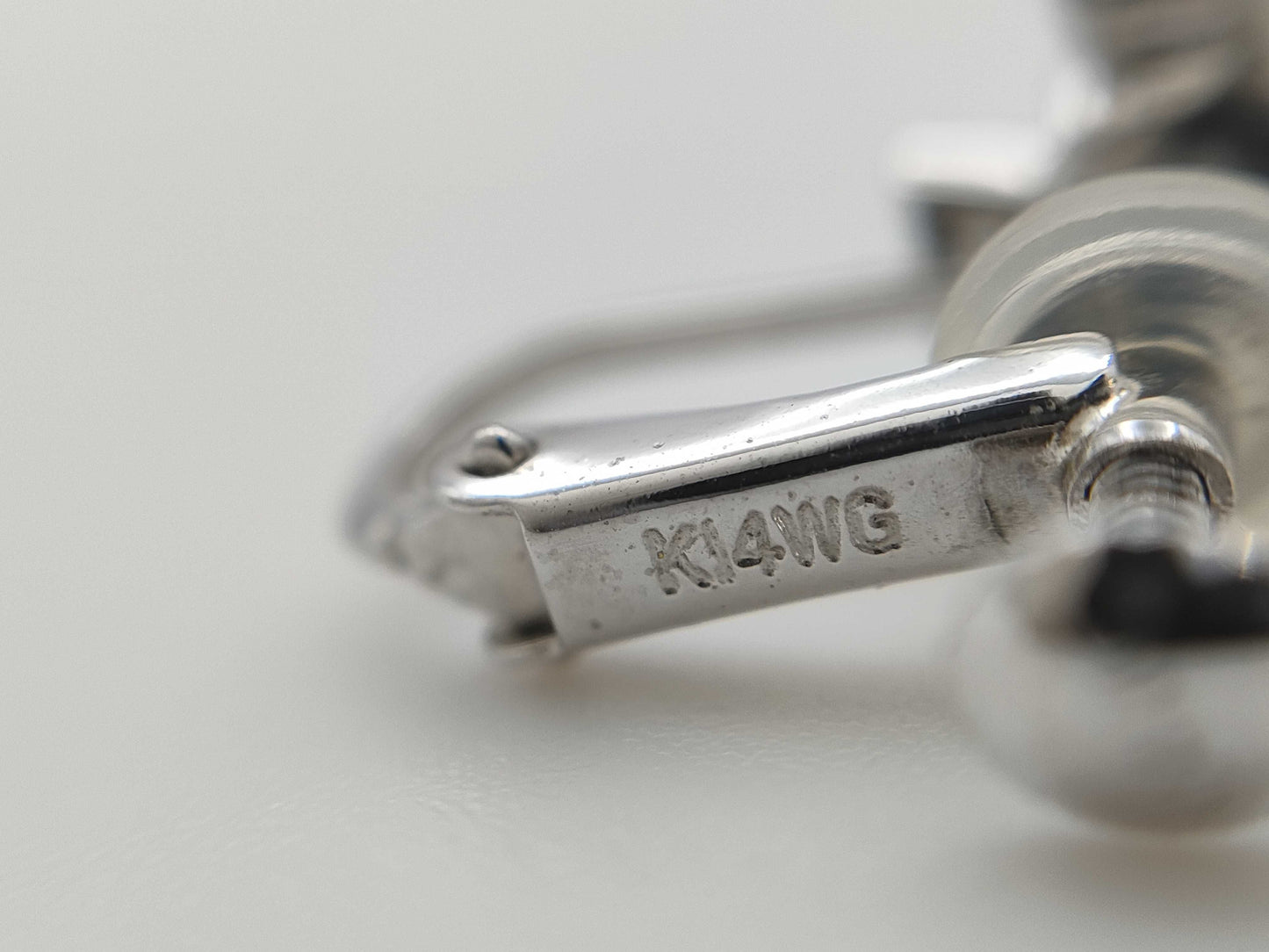 Diamond K14WG 2.8g Earrings