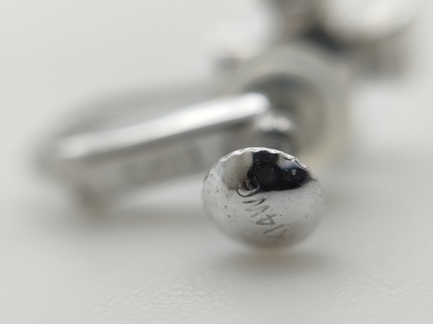 Diamond K14WG 2.8g Earrings