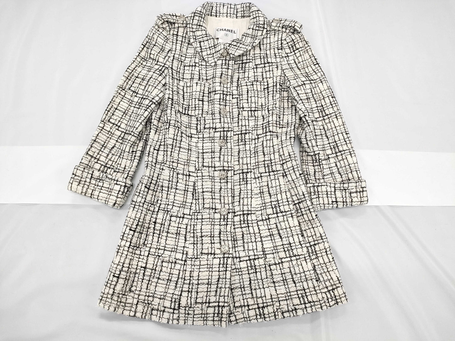 CHANEL Brand Apparel CHANEL P27795 Tweed Jacket P27795 06C Jacket Coat