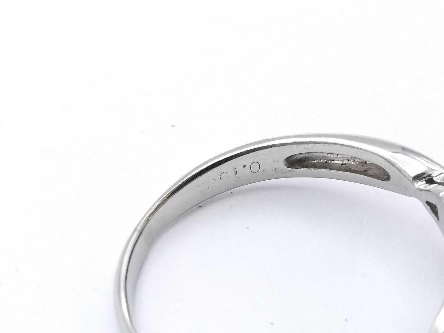 Pearl diameter: approx. 11.2mm, D0.16ct, PT900, 7.9g, Ring