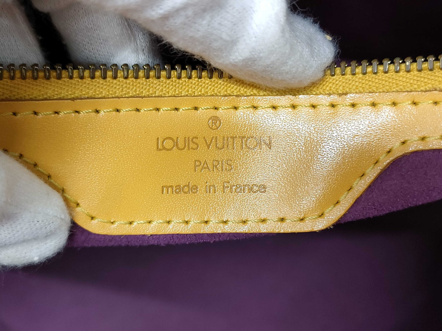 LOUIS VUITTON Epi Leather Saint Jacques Tote Bag, Yellow, M52265A20945