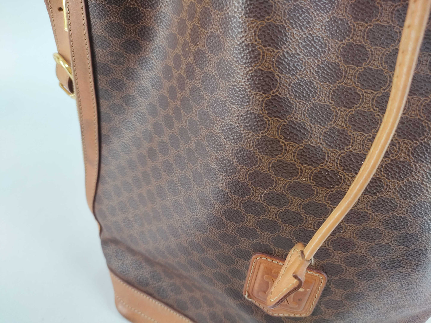 CELINE Macadam Shoulder Bag MC96 Brown Shoulder Bag