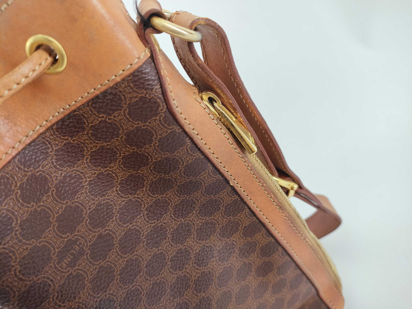 CELINE Macadam Shoulder Bag MC96 Brown Shoulder Bag