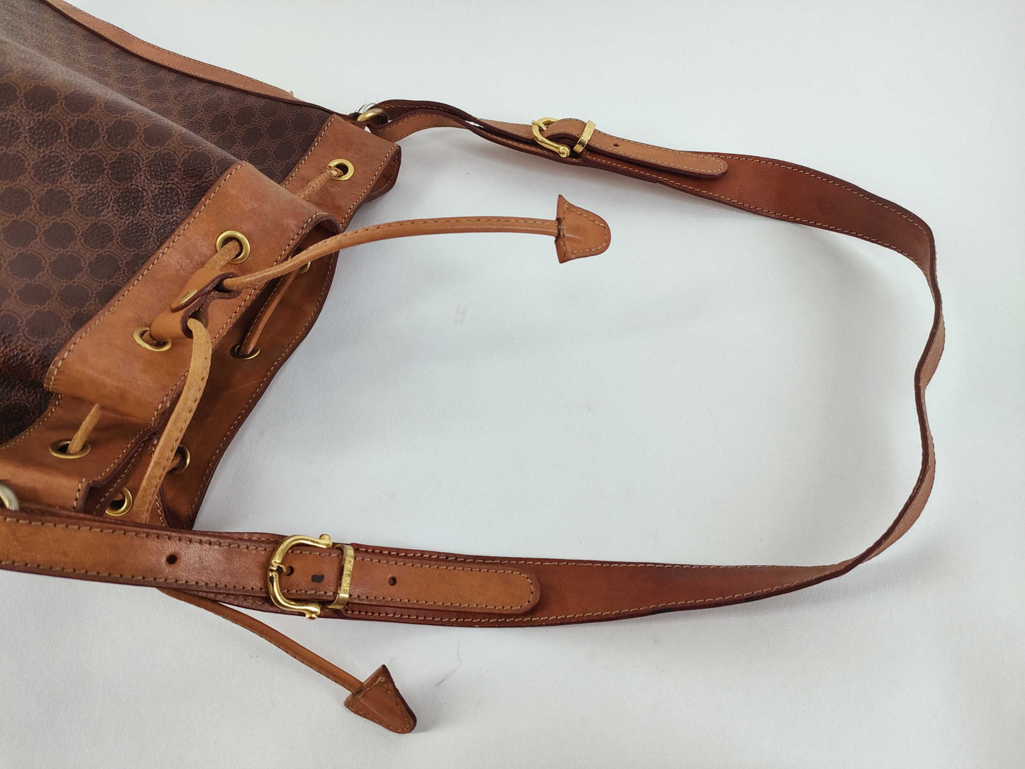 CELINE Macadam Shoulder Bag MC96 Brown Shoulder Bag