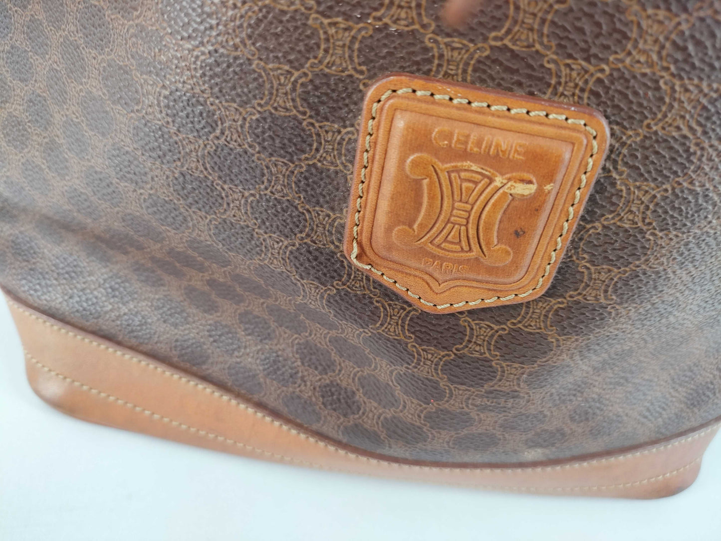 CELINE Macadam Shoulder Bag MC96 Brown Shoulder Bag