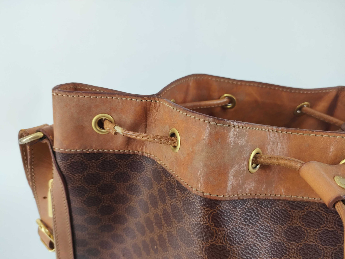 CELINE Macadam Shoulder Bag MC96 Brown Shoulder Bag