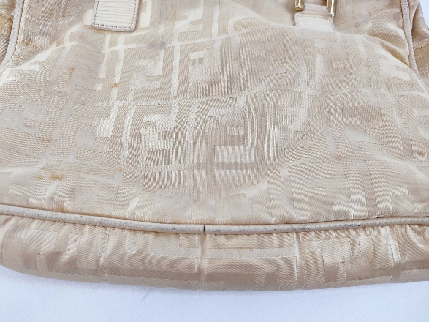 FENDI Zucca pattern Fendi Zucca handbag nylon 414771/06 beige handbag