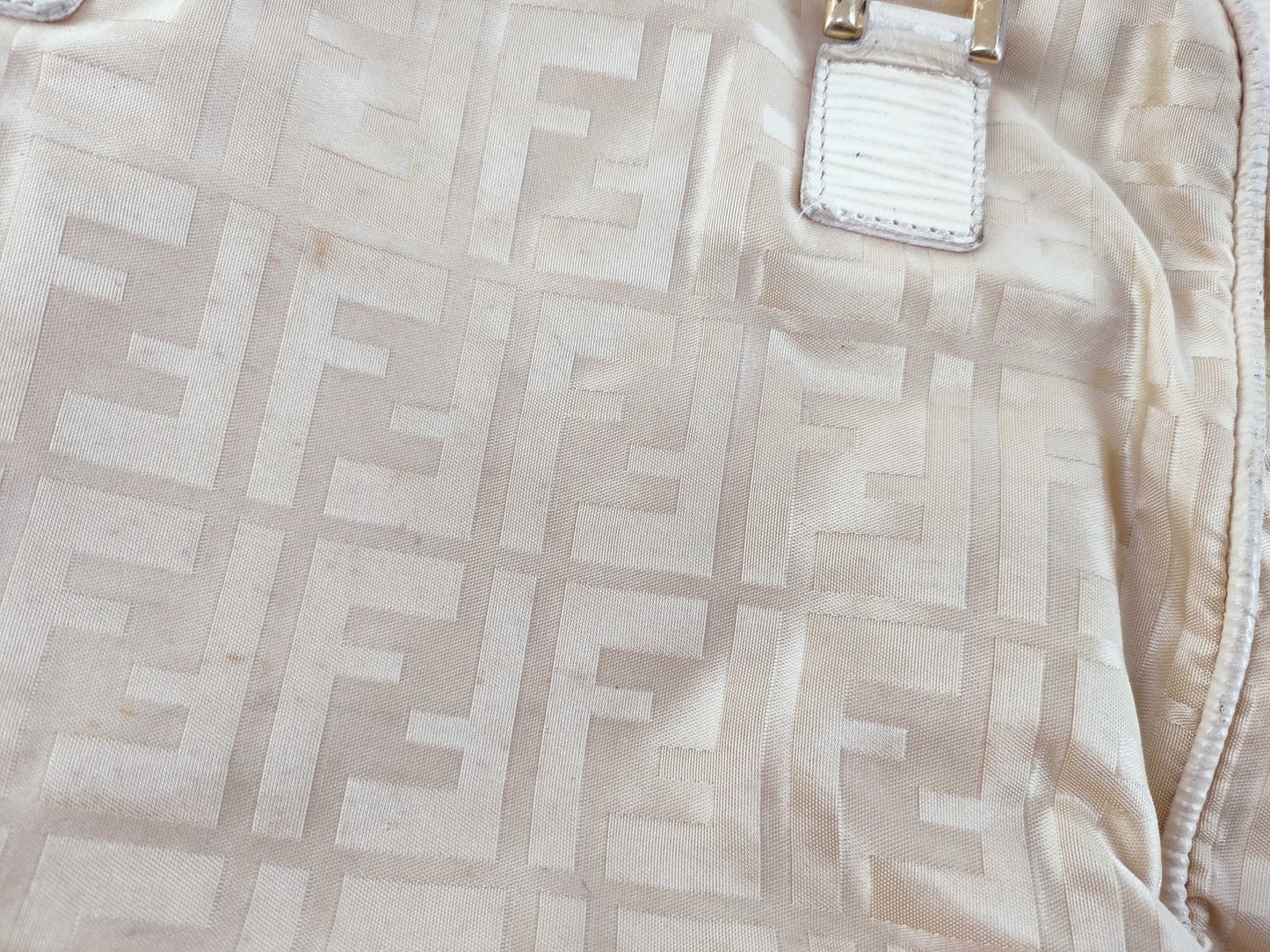 FENDI Zucca pattern Fendi Zucca handbag nylon 414771/06 beige handbag