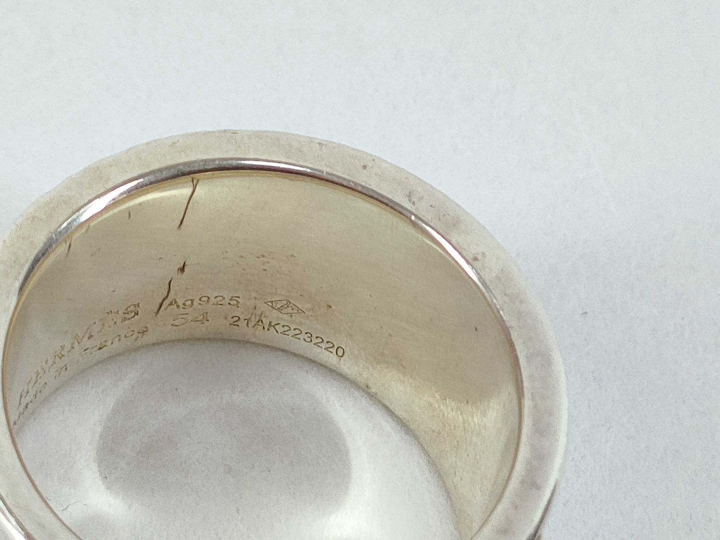 HERMES HERMES Collier de Chien GM with box 54 ring
