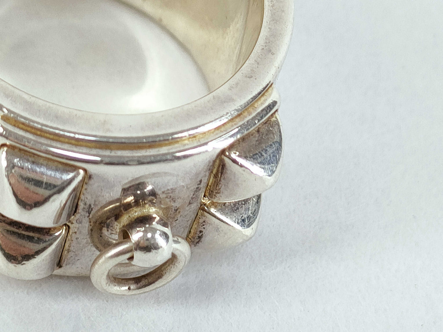 HERMES HERMES Collier de Chien GM with box 54 ring