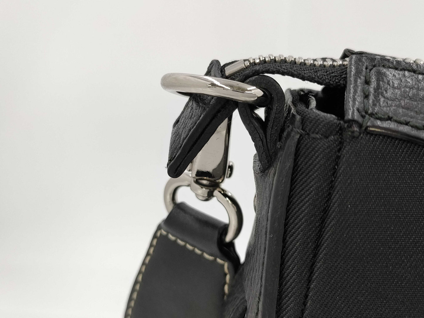 BURBERRY Checked Shoulder Bag Black Shoulder Bag