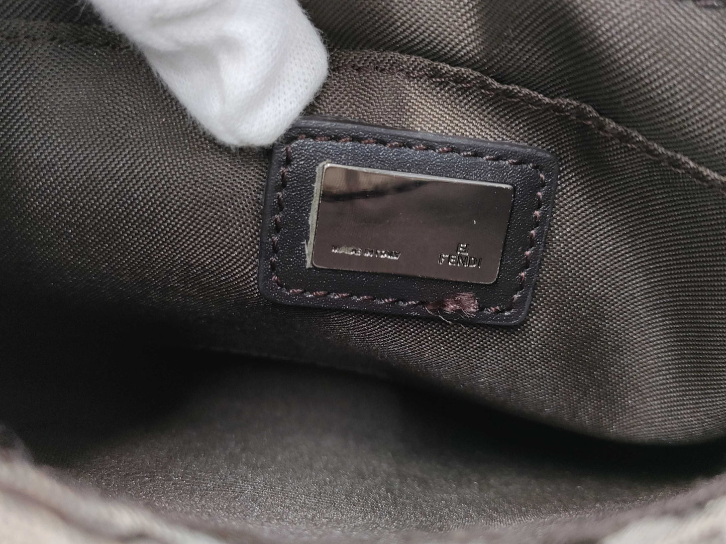 FENDI Zucchino Pattern Shoulder Bag