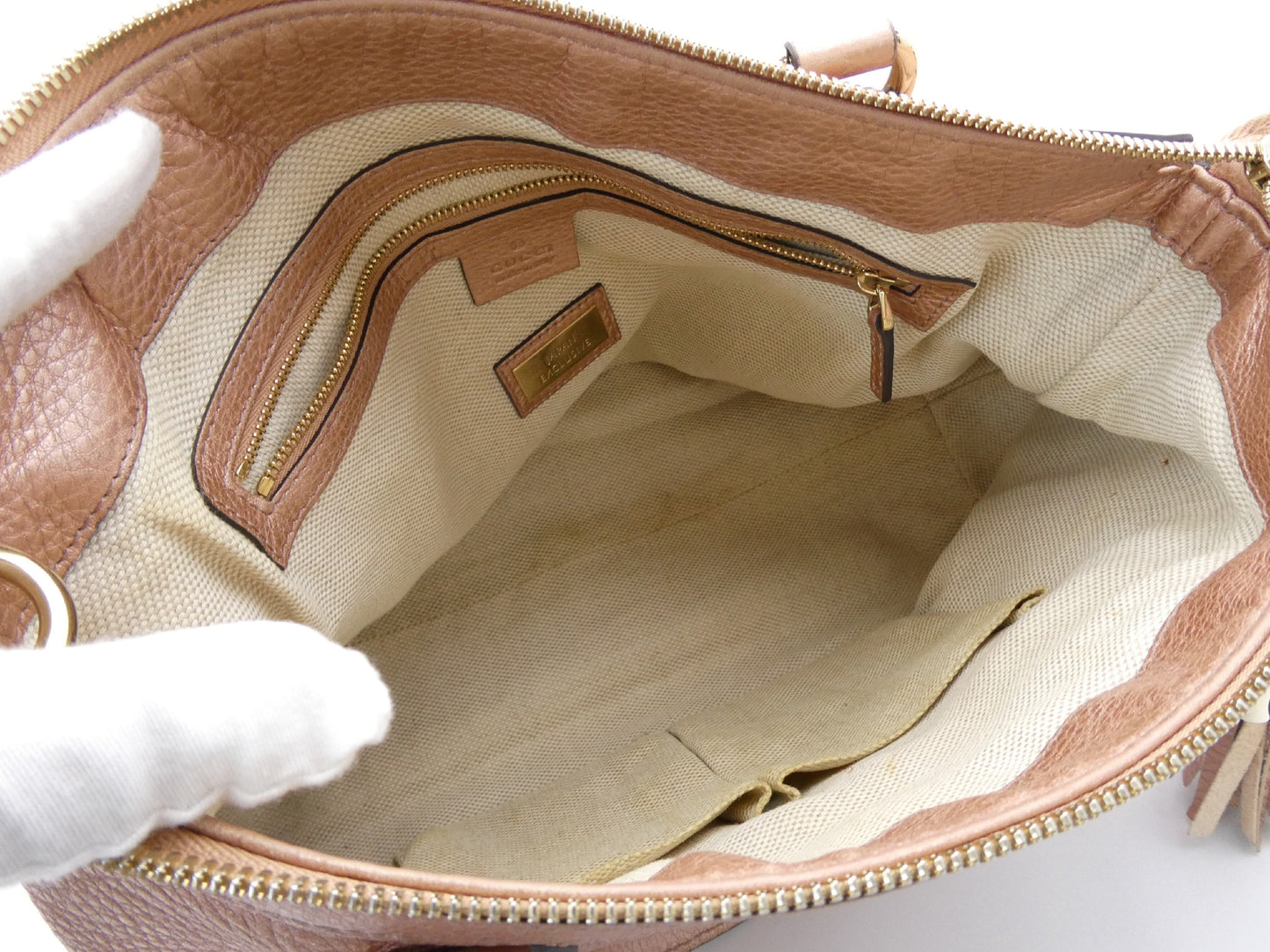 GUCCI Interlocking GG Fringe 2-Way Handbag