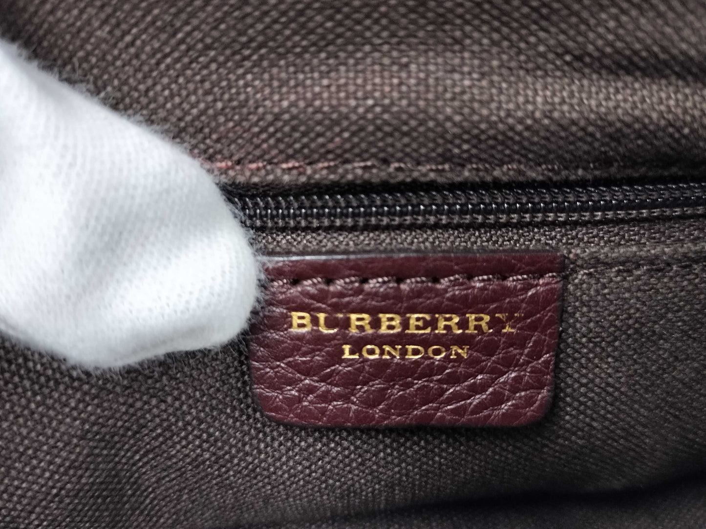 BURBERRY Canvas/Leather Shoulder Bag