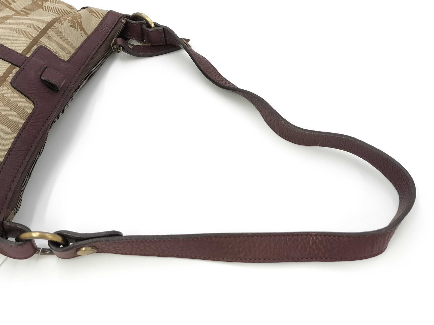 BURBERRY Canvas/Leather Shoulder Bag