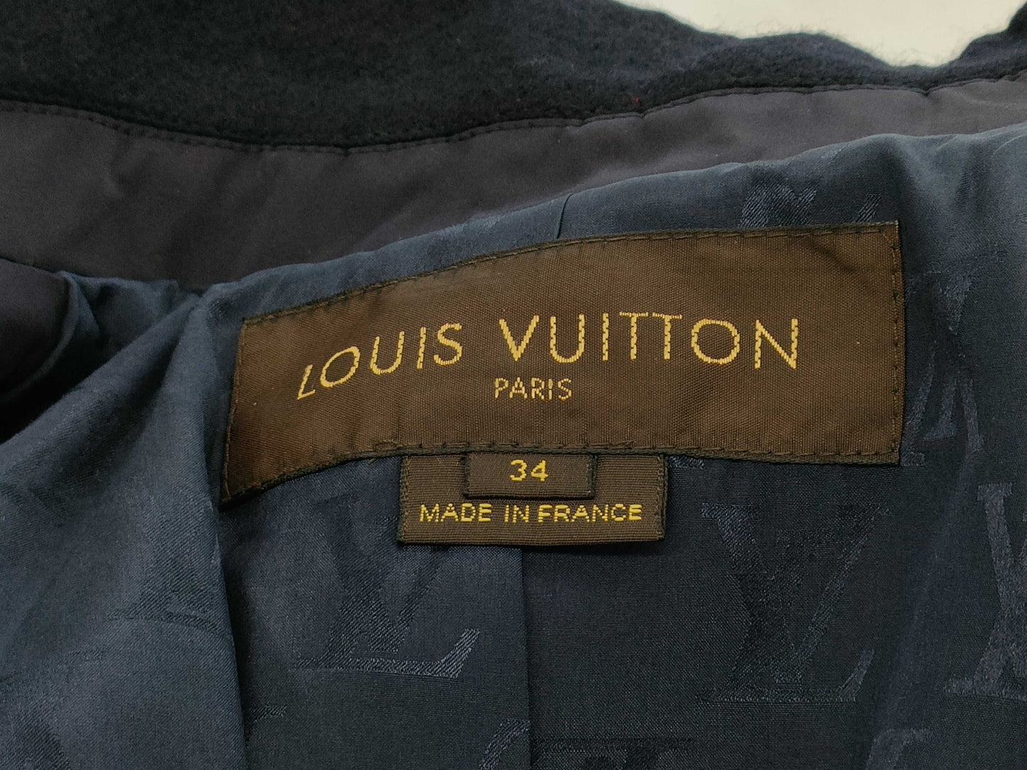LOUIS VUITTON Wool Jacket, Black, RW062A WJJA16WPO #34