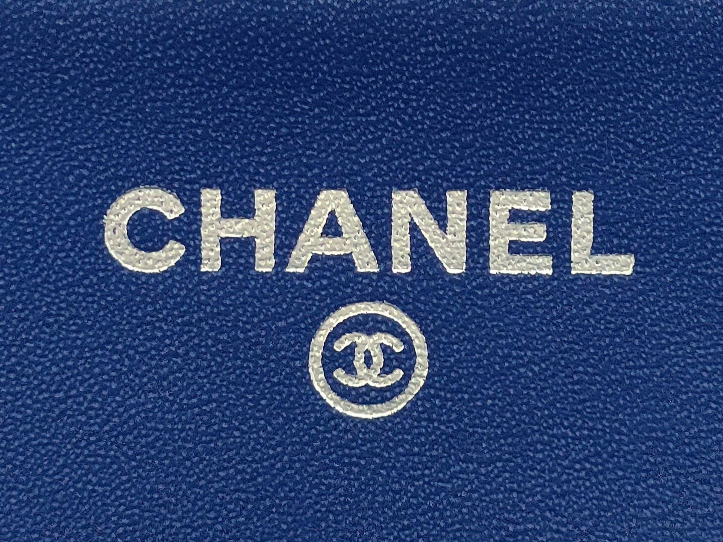 CHANEL Chain Wallet 2.55 Matelasse Cotton Blue Silver Hardware 18 Series with Sticker and Card Included Shoulder Bag