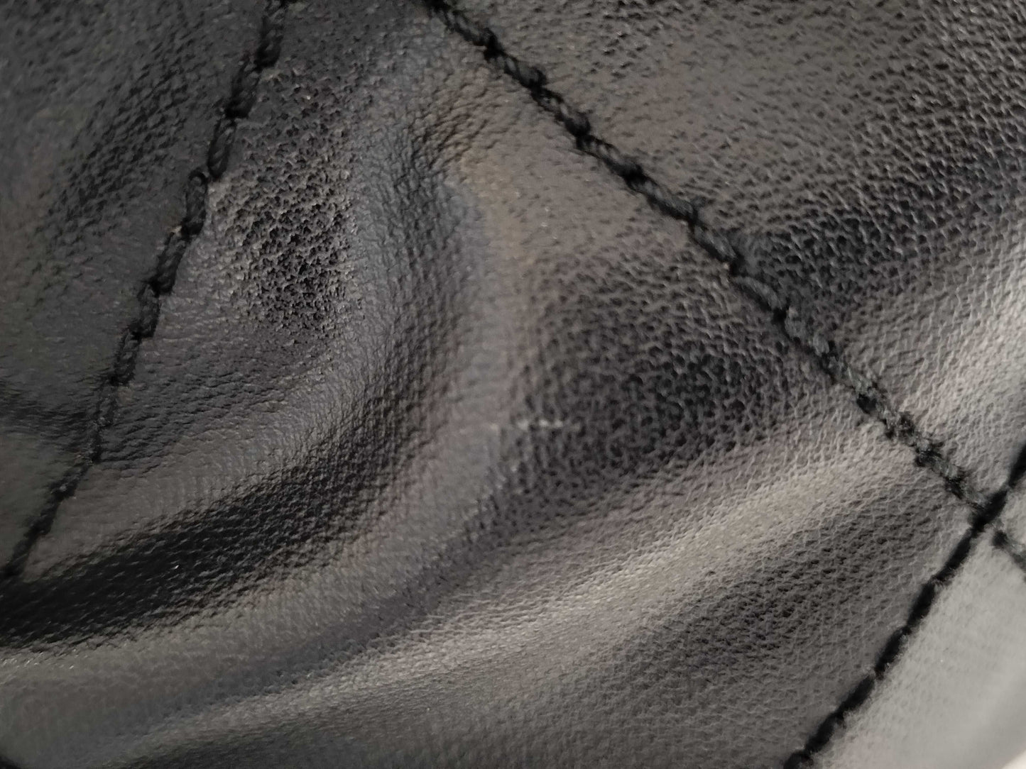 CHANEL Paris Biarritz Tote PM Coated Canvas Black with Silver Hardware A34208 Tote Bag