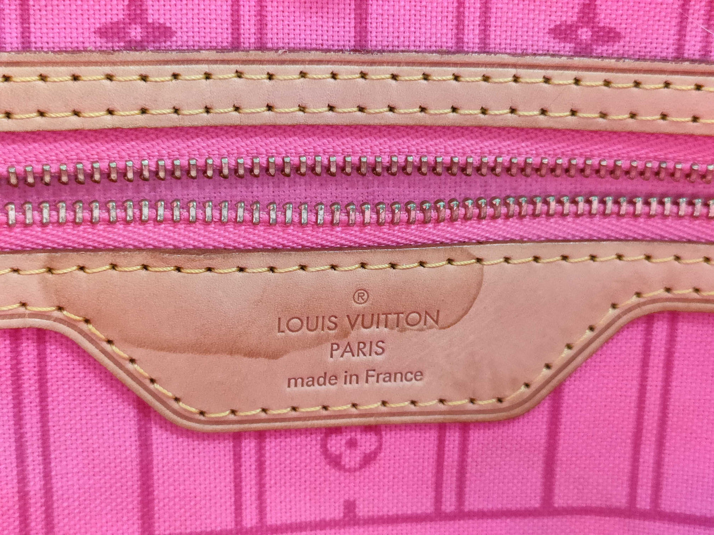 LOUIS VUITTON M48613 Monogram Stephen Sprouse Neverfull MM Monogram Rose M48613 Tote Bag