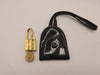 CHANEL Cadena and Crochet Set with Key, Gold Patent Leather, Black Other Accessories