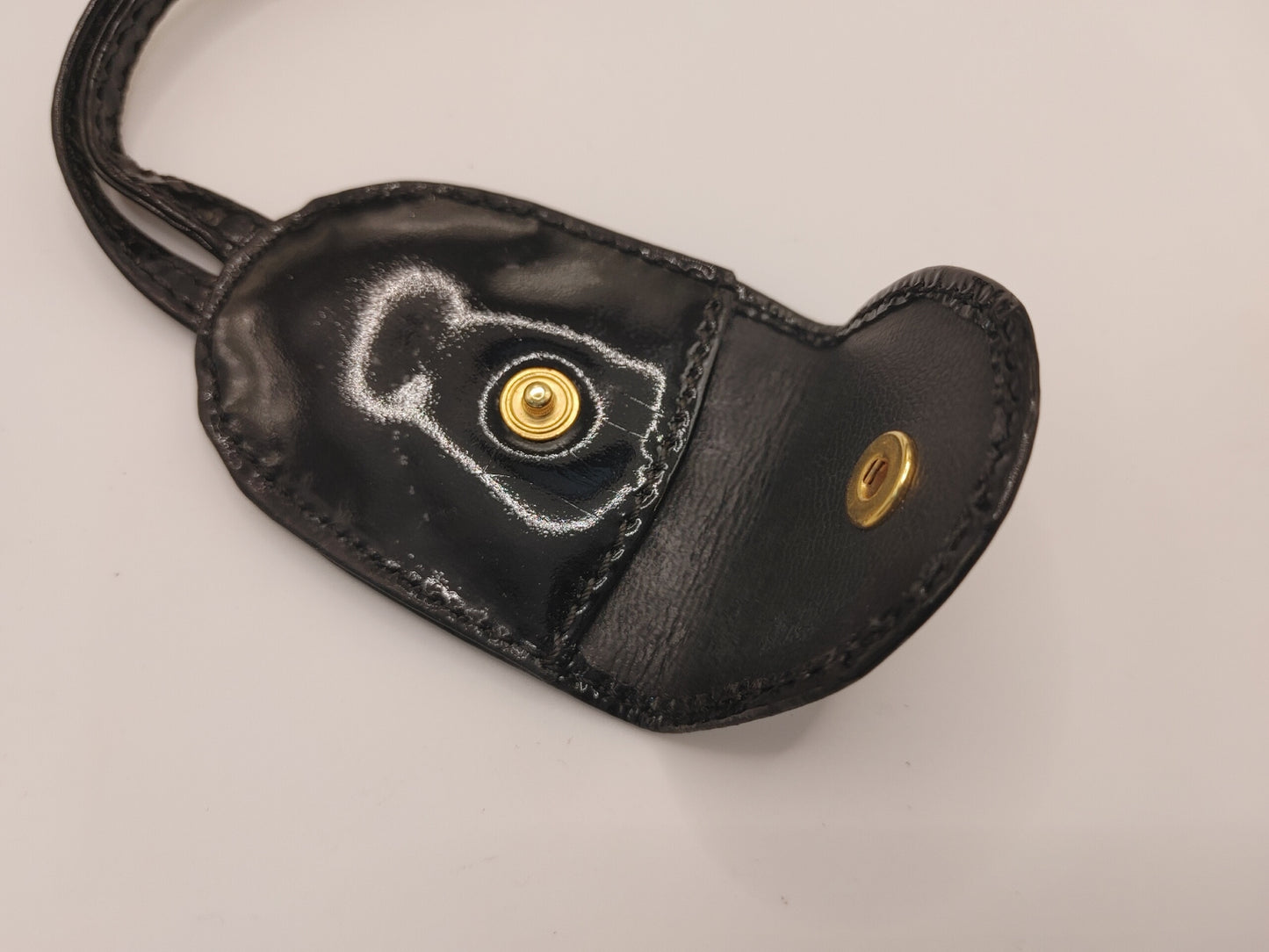 CHANEL Cadena and Crochet Set with Key, Gold Patent Leather, Black Other Accessories