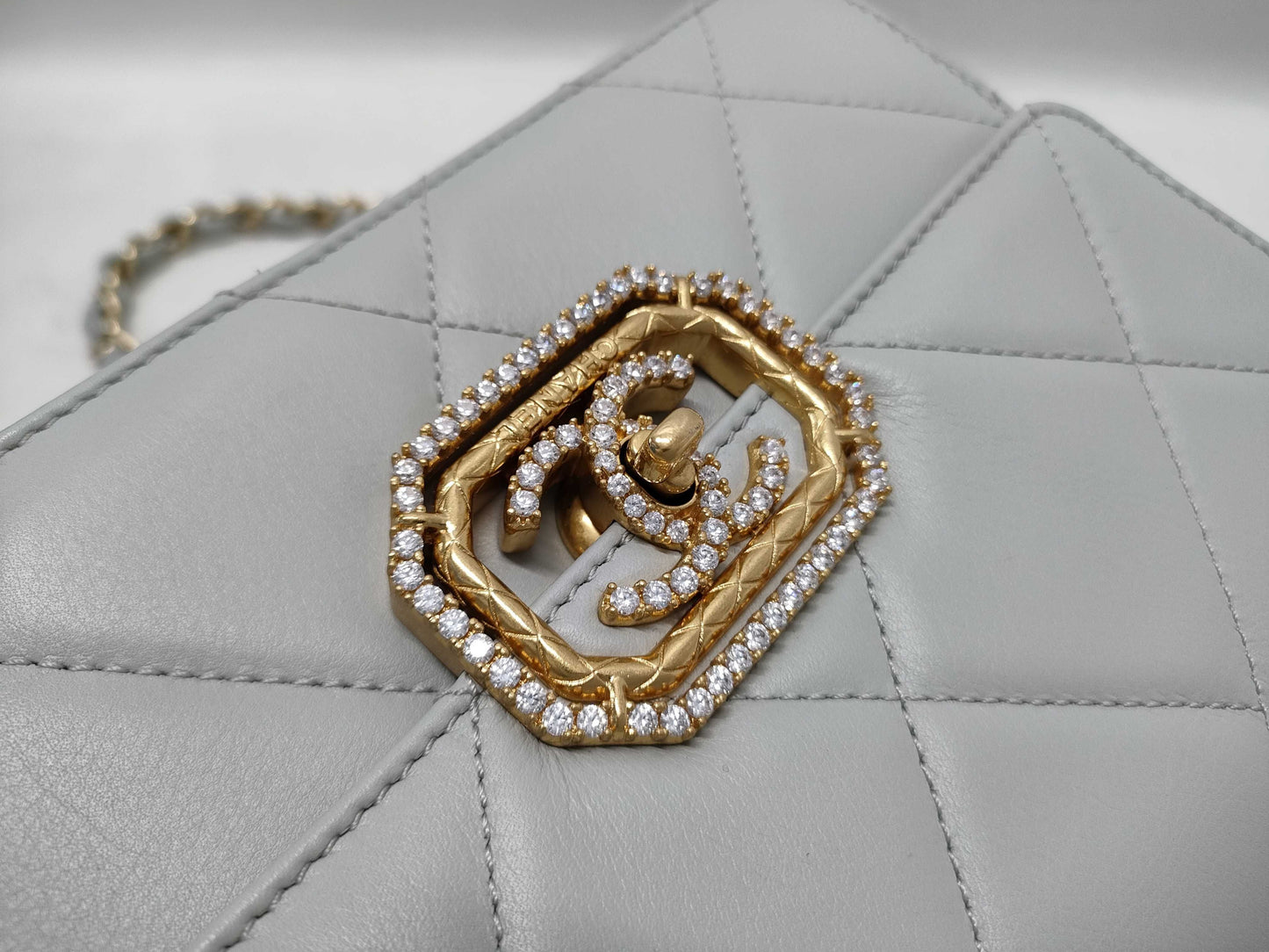 CHANEL Matelasse Coco Mark Rhinestone Shoulder Bag