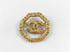 CHANEL Lava Coco Clear Octagon Brooch with Comments