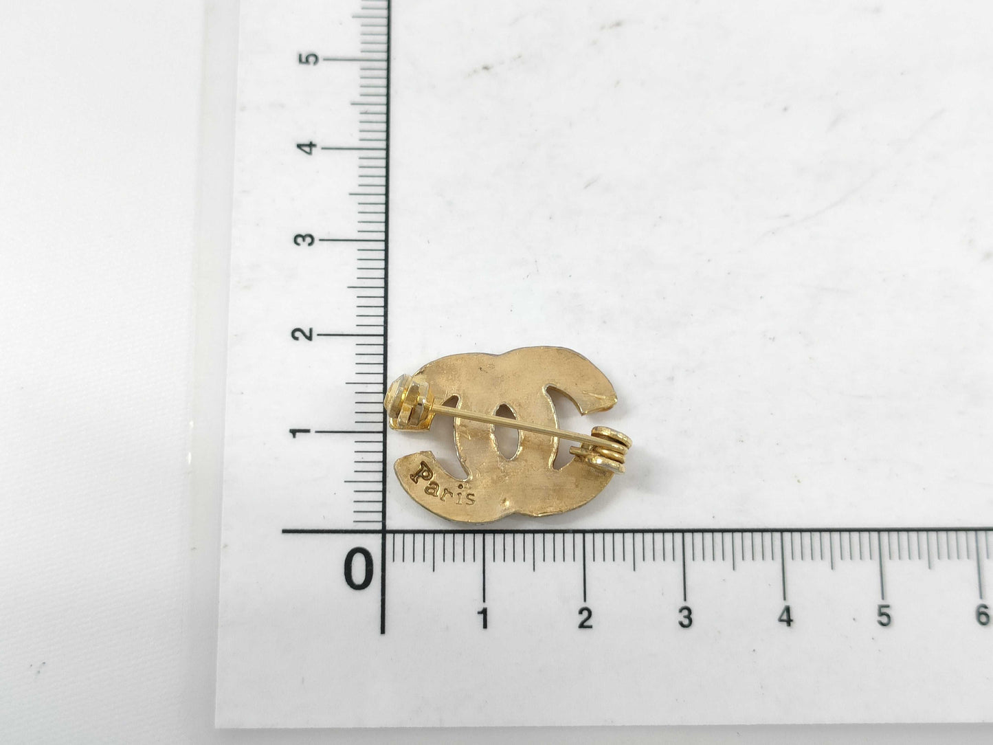 CHANEL Coco Mark Rhinestone Brooch Brooch